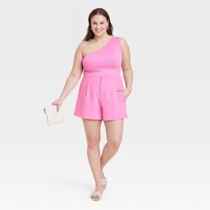 A New Day High-Rise Tailored Hot Pink Shorts Size 16